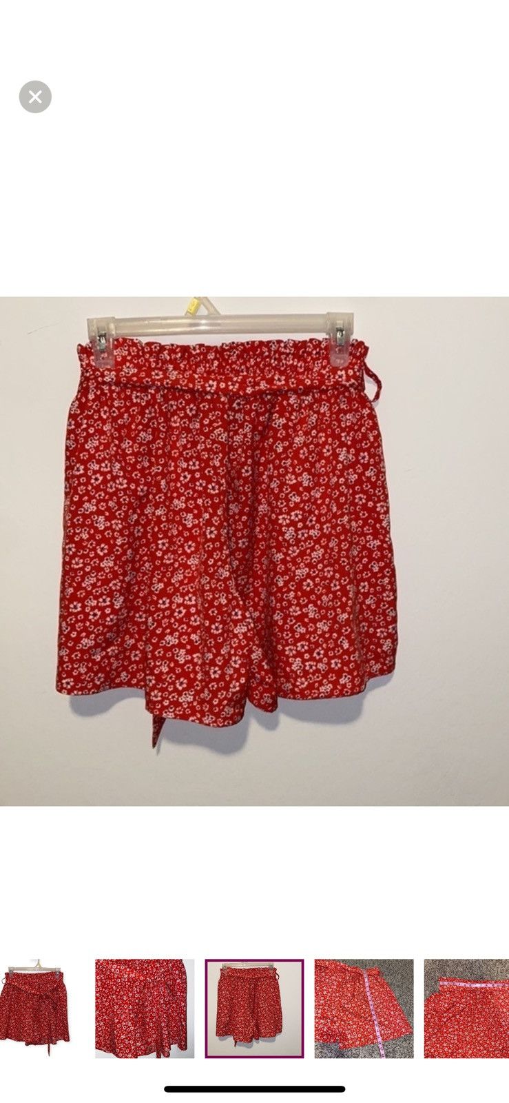 Shein Shein large belted ditsy floral shorts Size 34" / US 12 / IT 48 - 5 Thumbnail