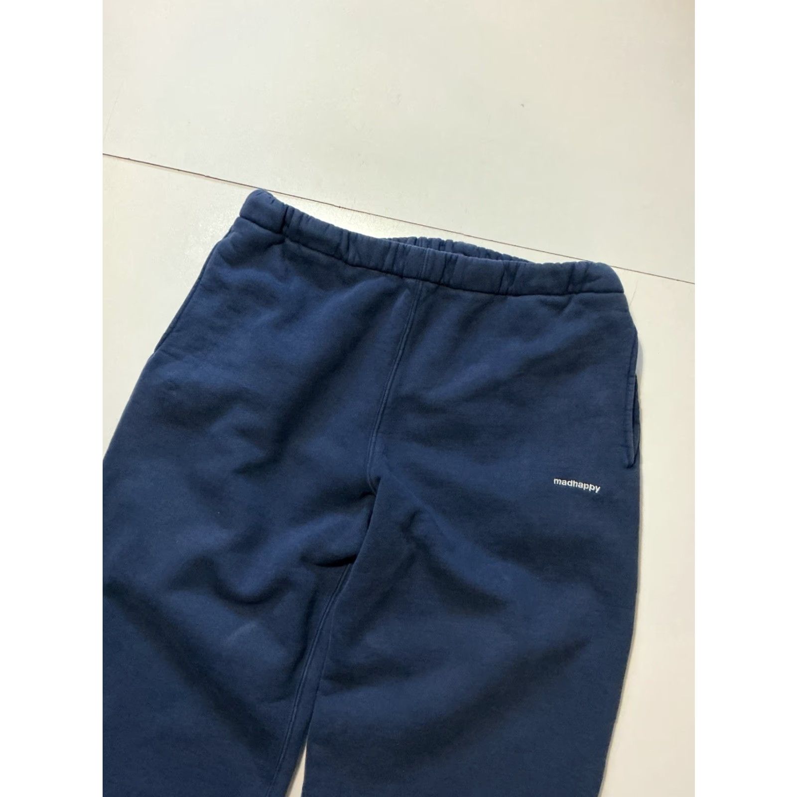 Madhappy Madhappy Embroidered Logo Sweatpants Wide Straight Leg Baggy Loose Blue XL Men's D Size US 36 / EU 52 - 6 Thumbnail
