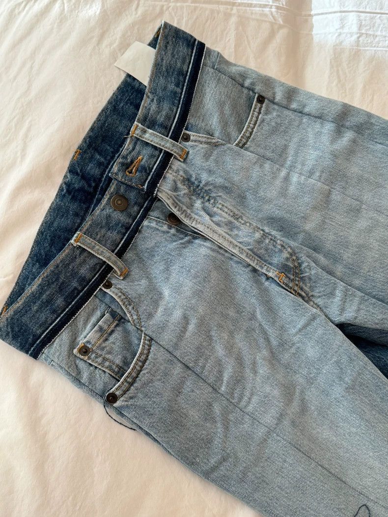 Maison Margiela Maison Margiela Two-color stitching wool jeans 2502-Nextarr Size 25" / US 0 / IT 36 - 3 Thumbnail