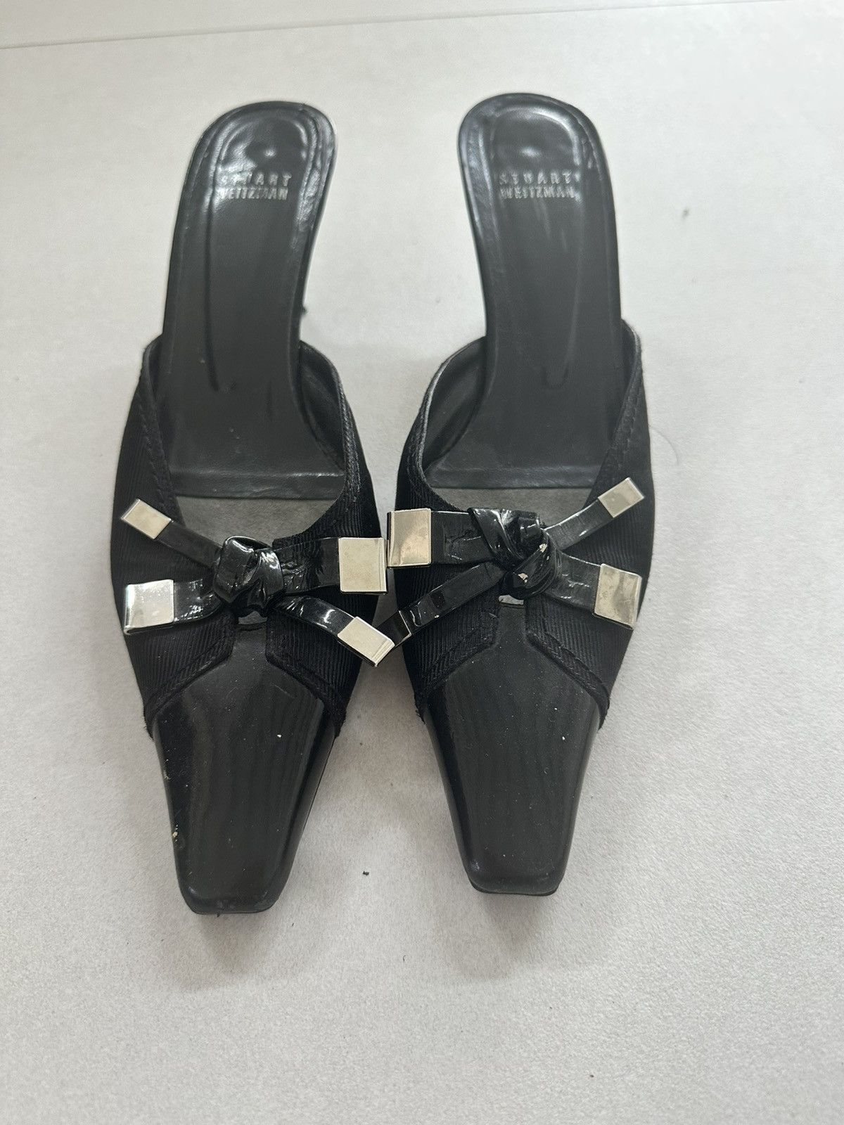 Stuart Weitzman Stuart Weitzman Black kitten Heel Sandal, Size 9 N Size US 9 / IT 39 - 2 Thumbnail