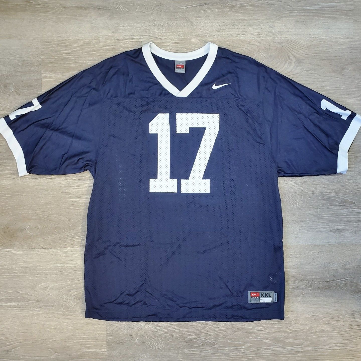 Nike Vtg Nike Penn State #17 Football Jersey Y2K NWOT Size US XXL / EU 58 / 5 - 2 Thumbnail