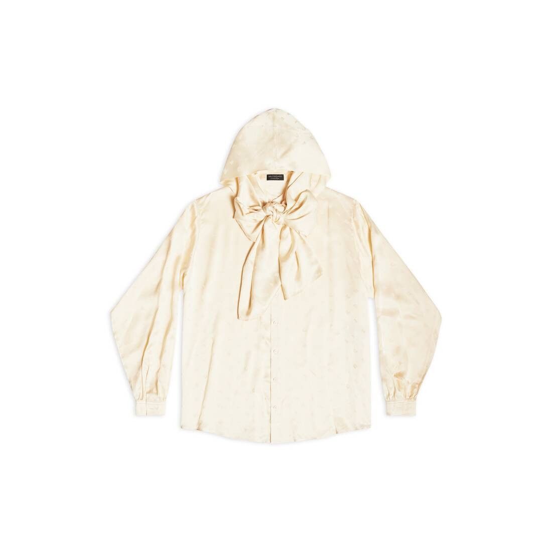 Balenciaga oc11z0625 Hooded Blouse in Ivory Size S / US 4 / IT 40 - 1 Thumbnail