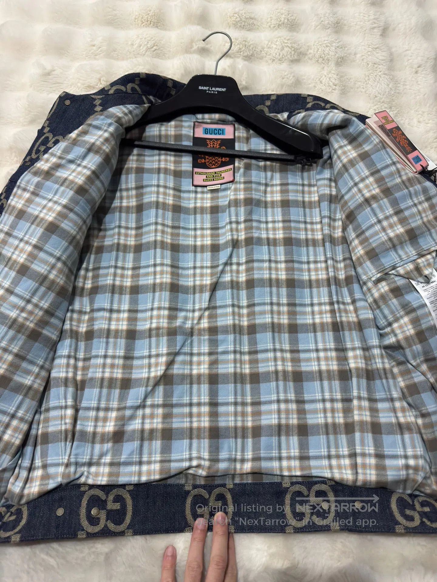 Gucci Guicci Printed Denim Jacket| Size US S / EU 44-46 / 1 - 5 Thumbnail