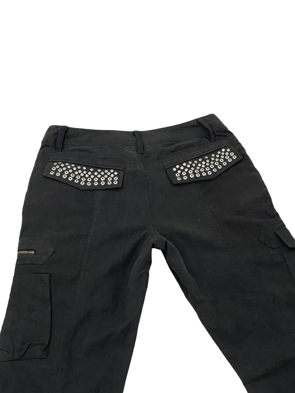 Japanese Brand Slight Flare Cargo Tornado Mart Slim Low Rise Boot Cut 7🟦7 Size US 29 - 18 Thumbnail