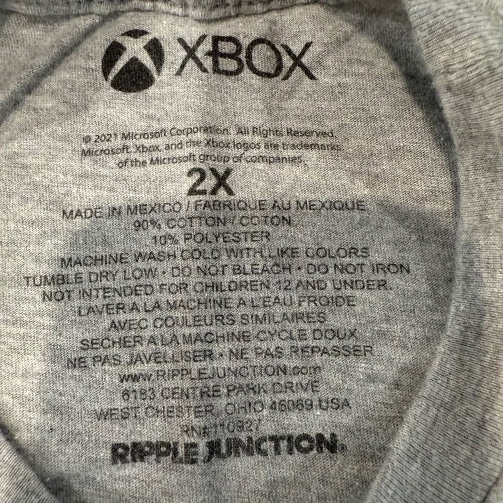 Ripple Junction Ripple Junction XBOX Classic Logo Graphic T-Shirt Men's 2X Size US XXL / EU 58 / 5 - 4 Thumbnail