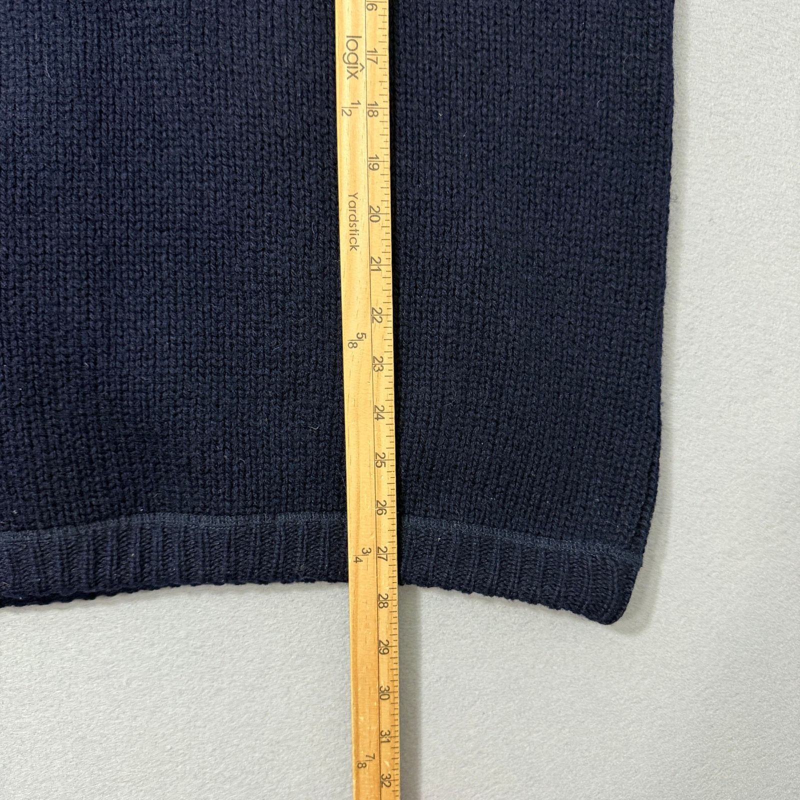 L.L. Bean Vintage LL Bean 100% Wool 1/4 Zip Sweater Men's Medium Blue Size US M / EU 48-50 / 2 - 10 Thumbnail
