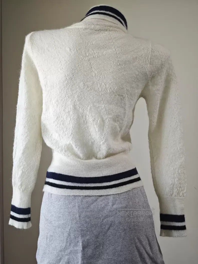 Vivienne Westwood Vivienne Westwood White Saturn Pattern High-Neck Sweater Size ONE SIZE - 3 Thumbnail