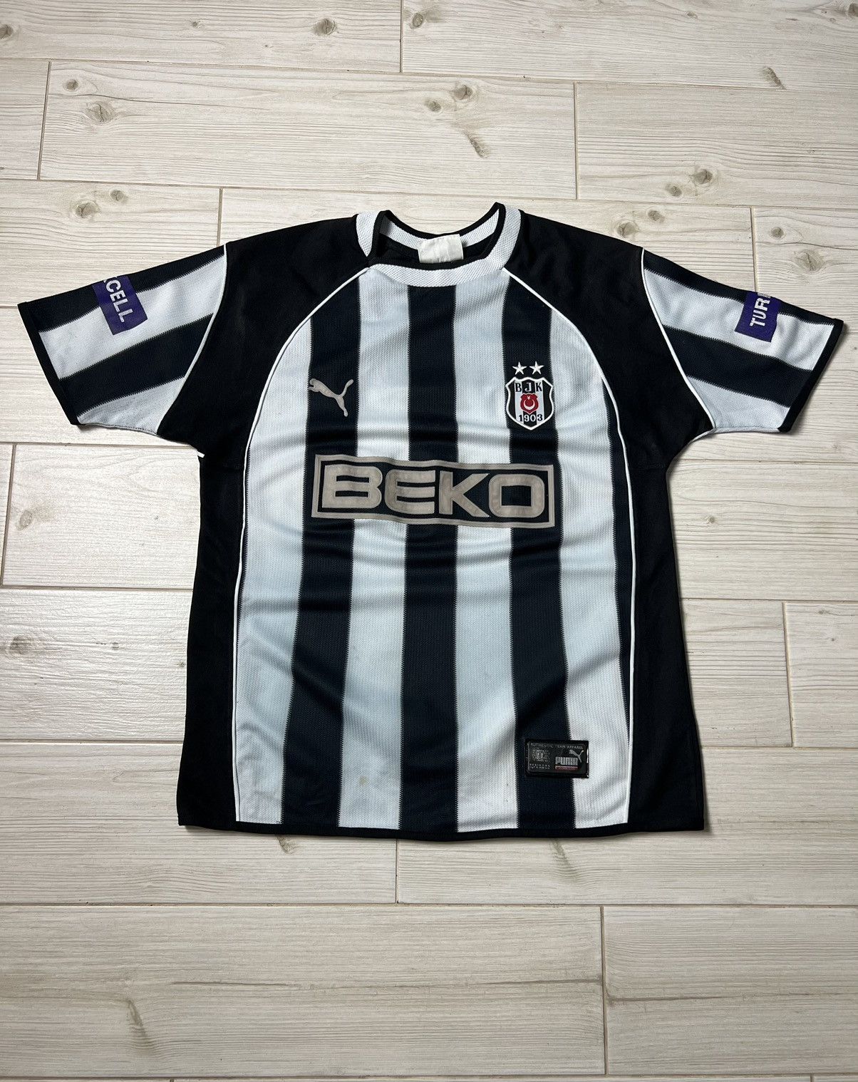 Adidas Vintage Puma Besiktas 2003-04 Soccer Away Kit Size US XS / EU 42 / 0 - 3 Thumbnail