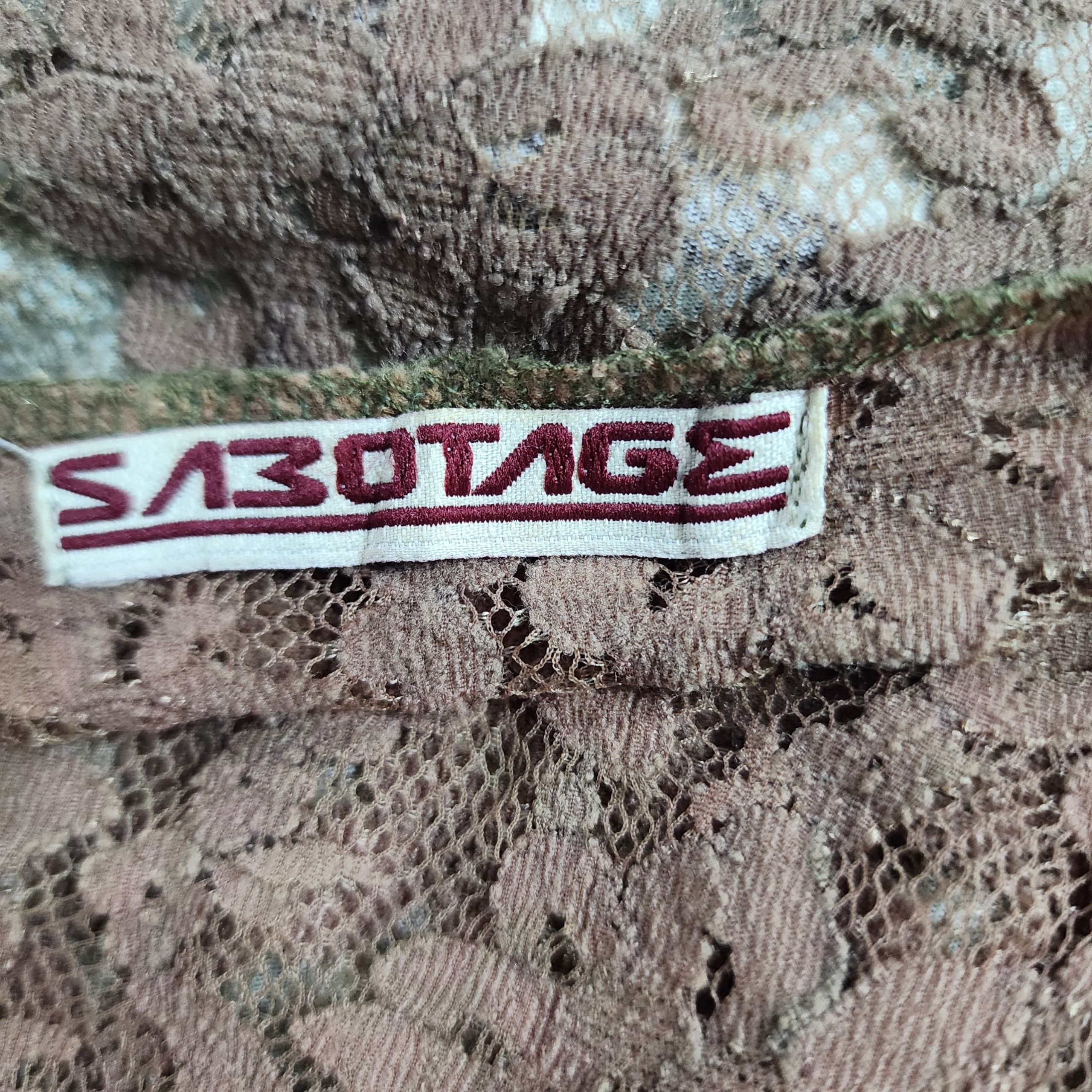 Japanese Brand 🔥🔥🔥Sabotage Vintage Military Camo Tank Top Size XS / US 0-2 / IT 36-38 - 5 Thumbnail