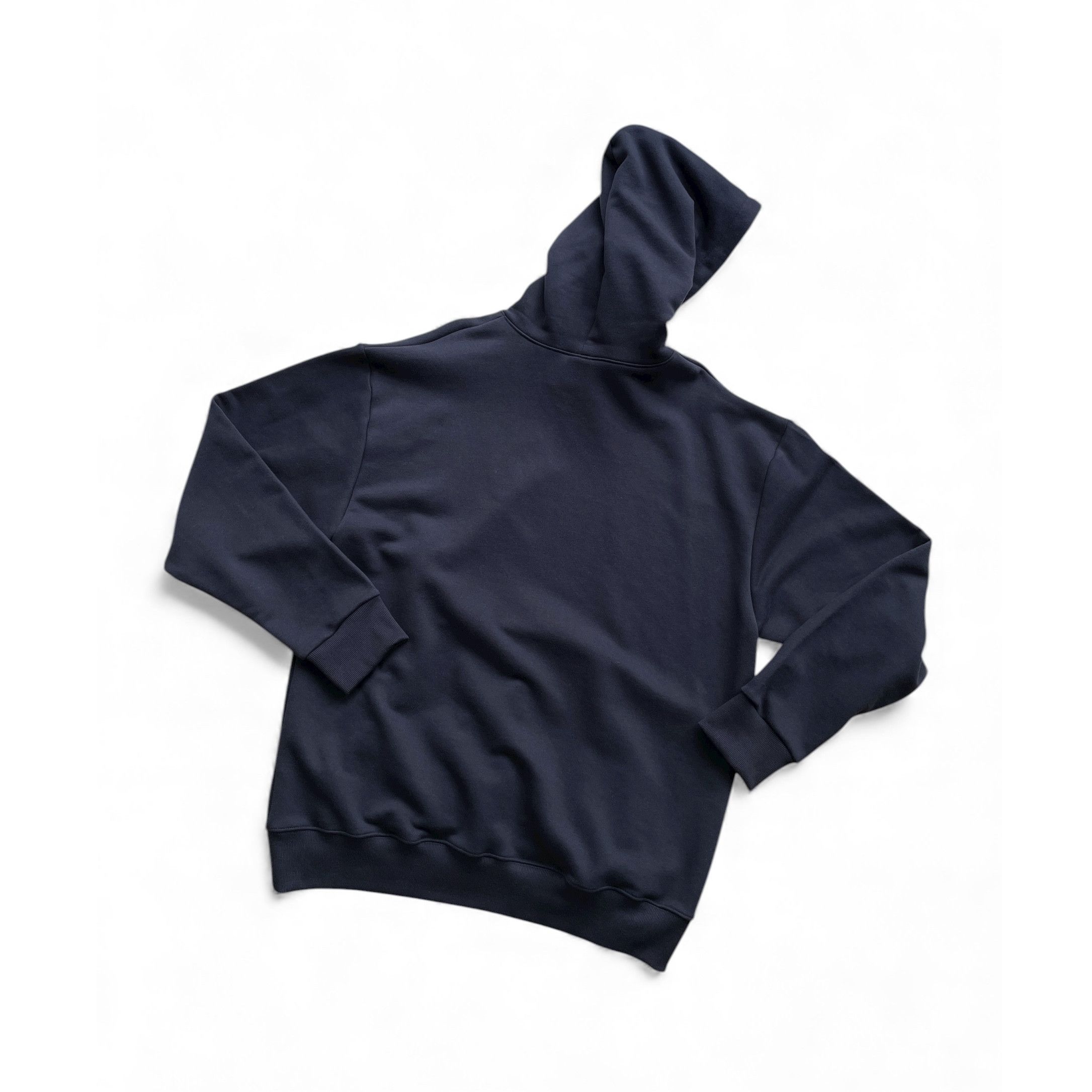 Japanese Brand Oversized blank hoodie cropped with dropped shoulders Size US XL / EU 56 / 4 - 4 Thumbnail