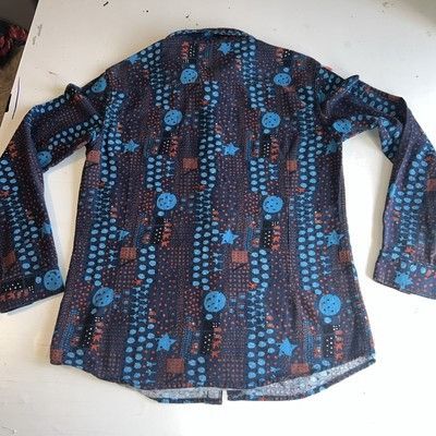 Other Luc Matton Men's Abstract Birds Cats Hearts Fish Button Up S Size US S / EU 44-46 / 1 - 12 Thumbnail