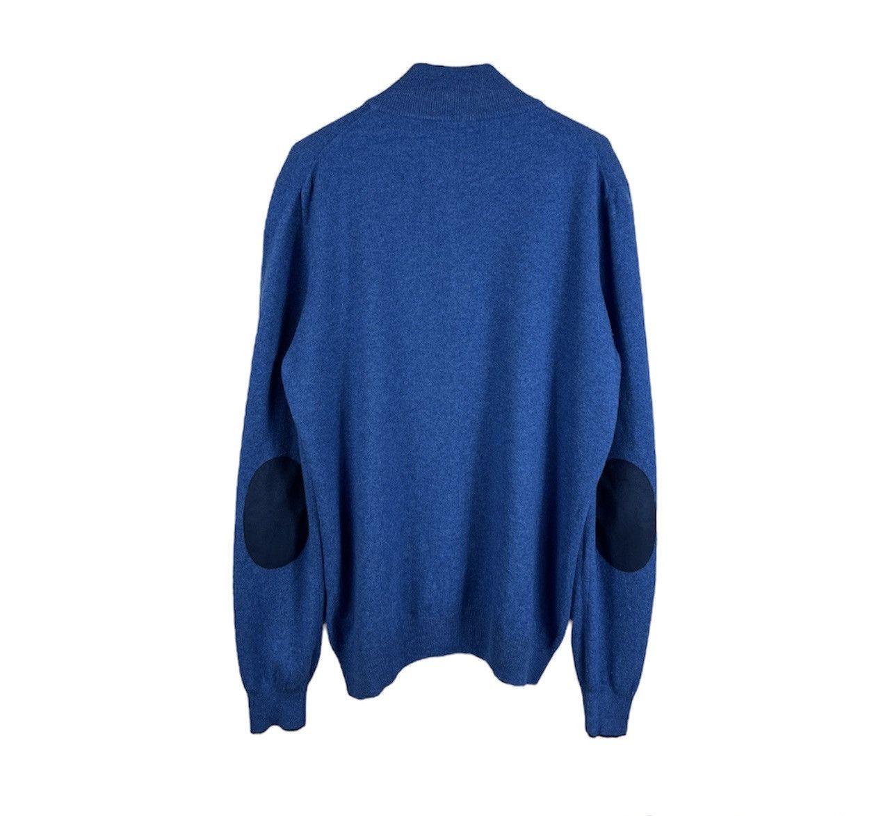 Gran Sasso Gran Sasso wool cashmere half zip sweater alcantara luxury Size US L / EU 52-54 / 3 - 2 Thumbnail