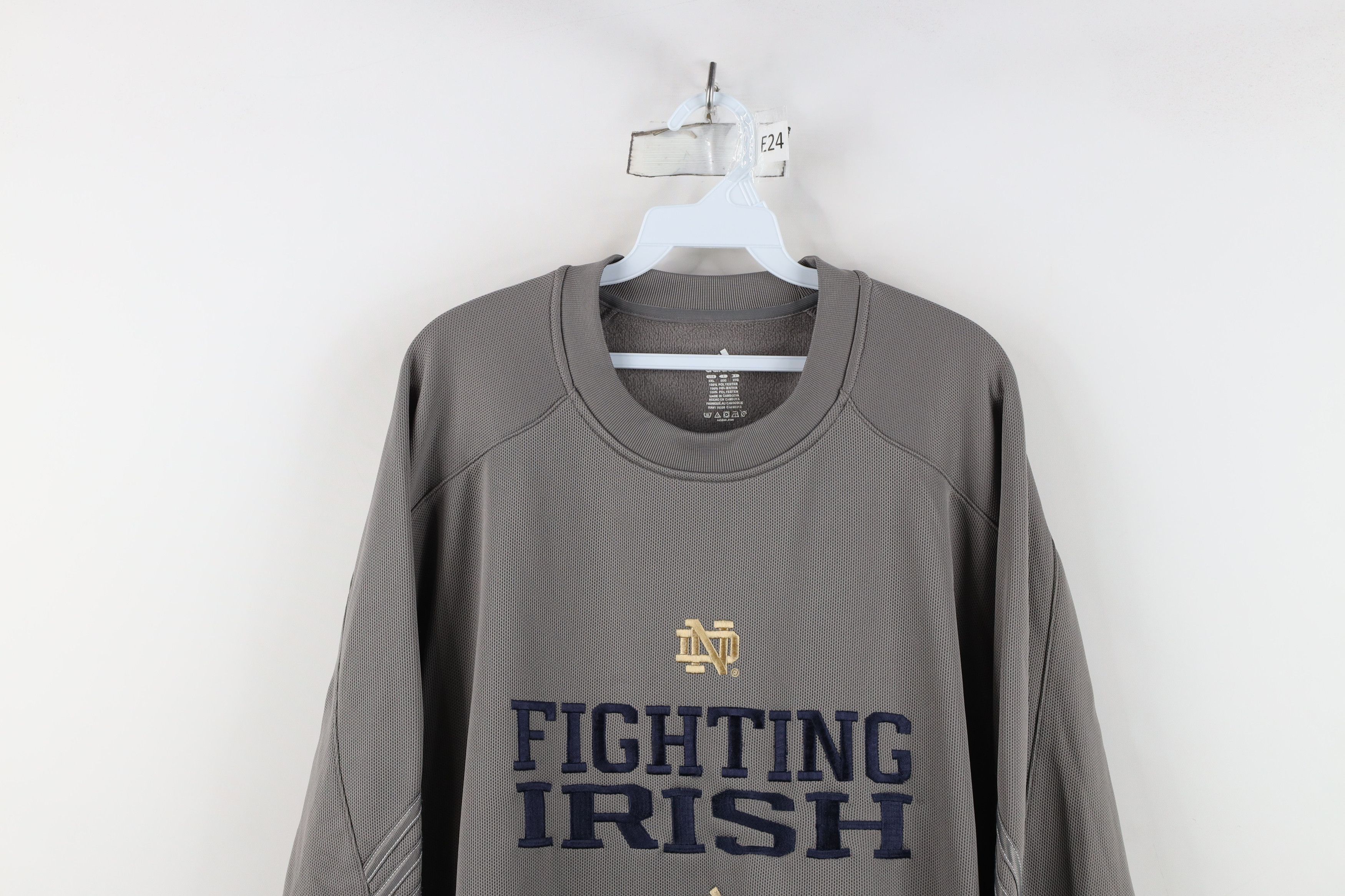 Adidas Vintage Adidas Dame University Football Sweatshirt Gray Size US XXL / EU 58 / 5 - 2 Thumbnail
