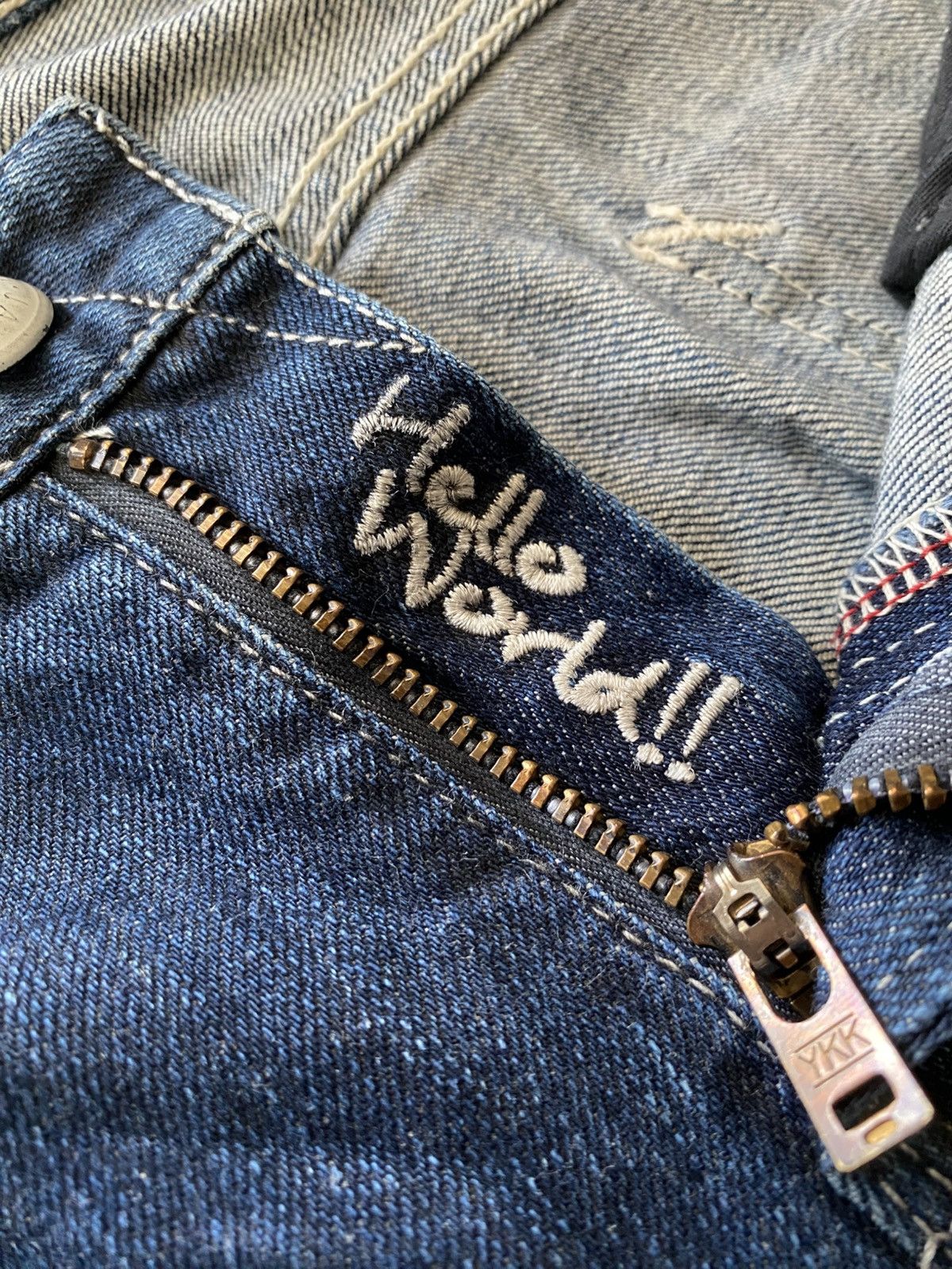 Hysteric Glamour × If Six Was Nine × Vanquish Vintage Vanquish Japan 'Hello World!!' Jeans Size US 34 / EU 50 - 7 Thumbnail