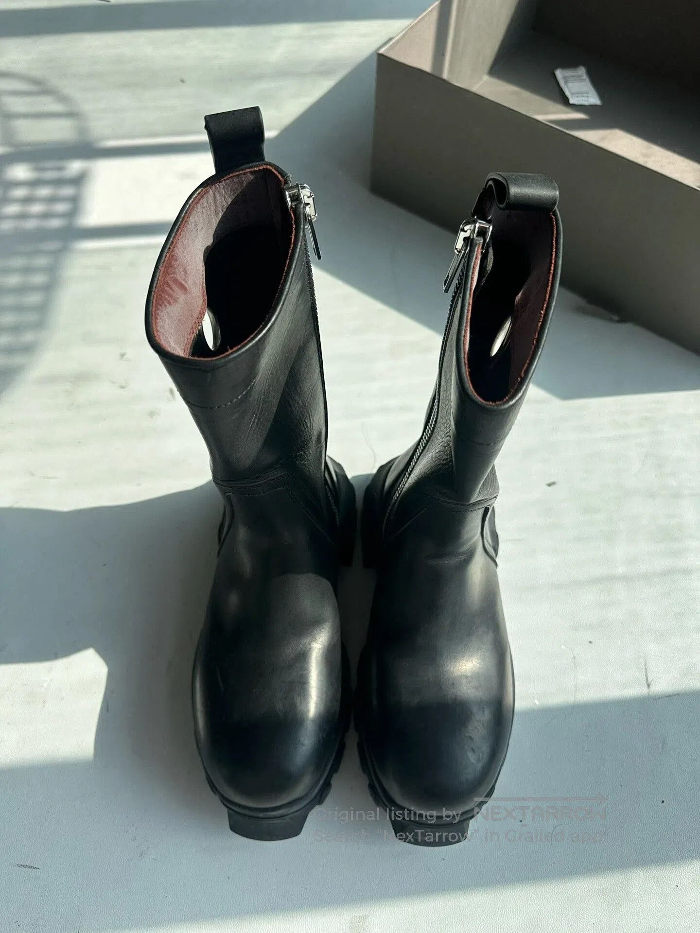 Rick Owens Rick Owens Tall Side-Zip Octopus Boots. Size US 4 / IT 34 - 1 Thumbnail