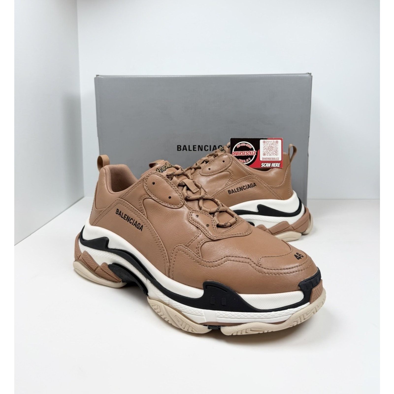 Balenciaga Size 46EU/13US- Balenciaga Triple S Beige NEW Size US 13 / EU 46 - 2 Thumbnail
