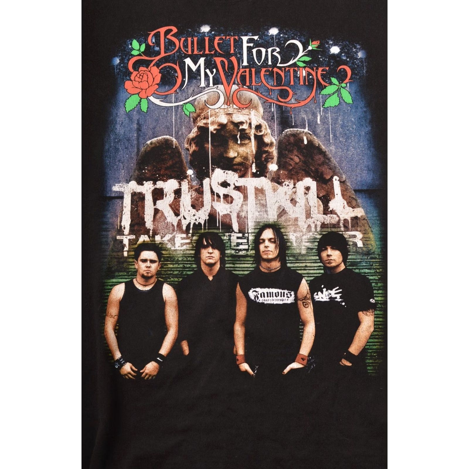 Valentino Rock@Tees Bullet for My Valentine Vintage Rock Metal T-Shirt Tee XL Black Mens Shirt Rock Size US XL / EU 56 / 4 - 2 Thumbnail