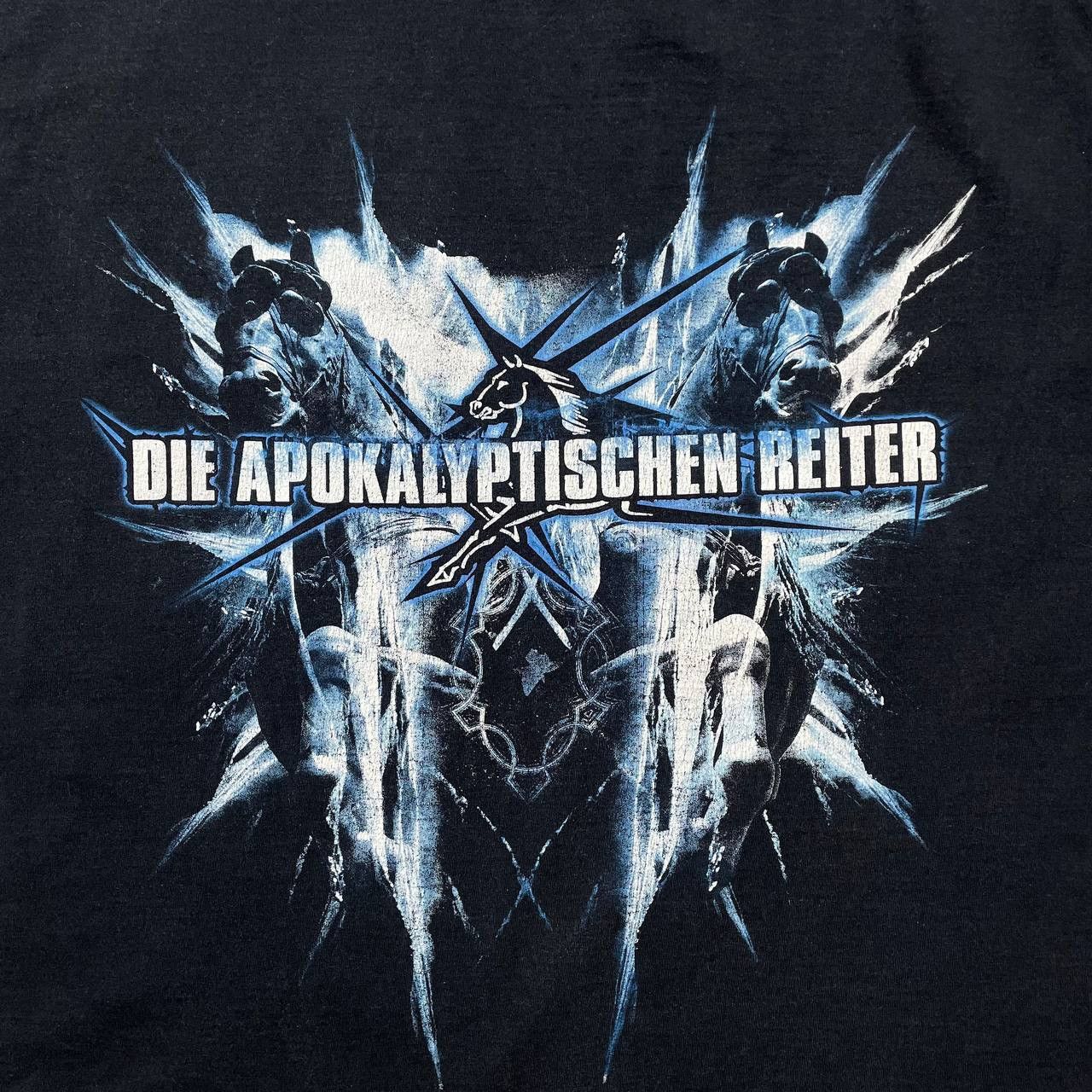 Band Tees × Vintage Vintage 2000s Die Apokalyptischen Reiter T Shirt Black XL Size US XL / EU 56 / 4 - 11 Thumbnail