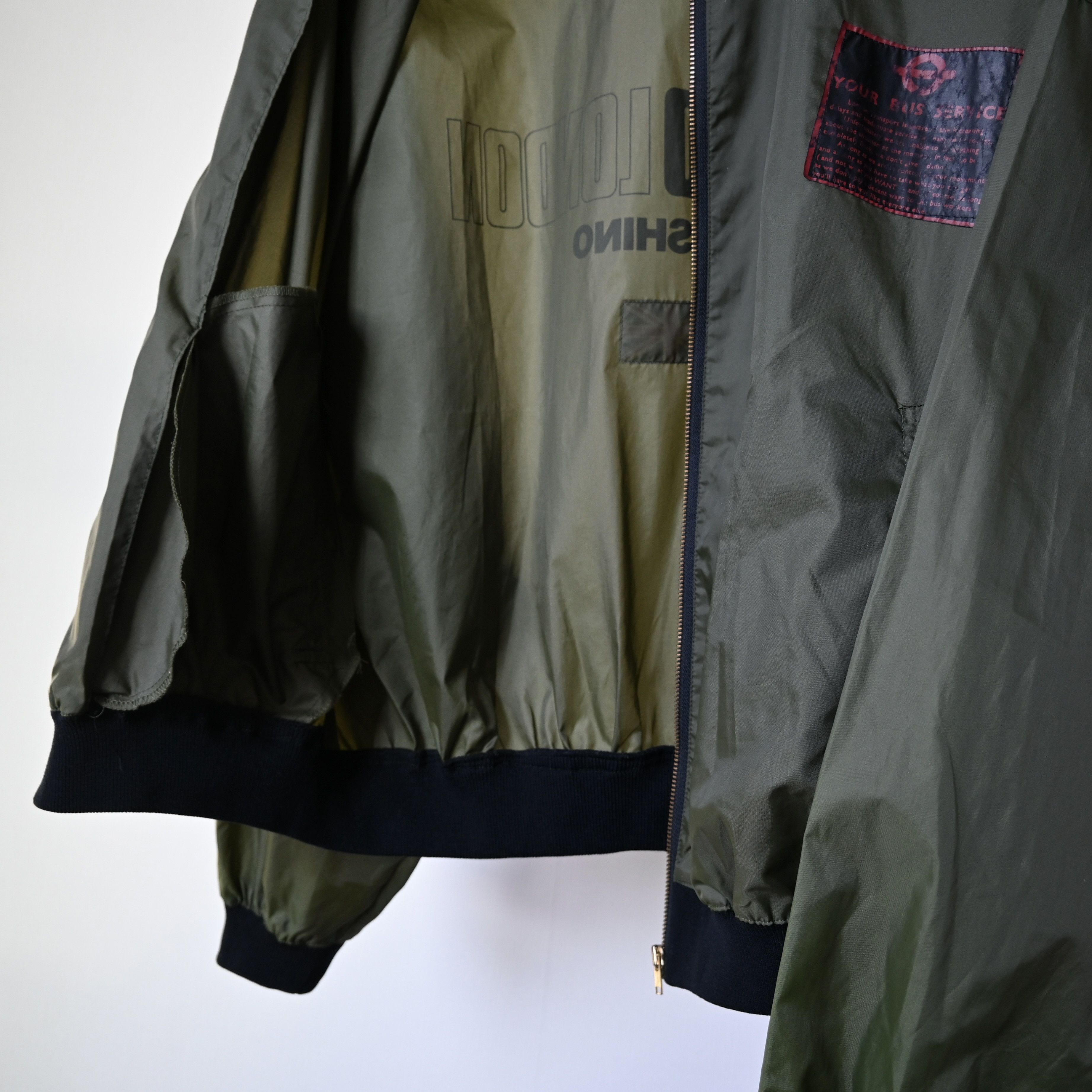 Michiko Koshino London VTG, MICHIKO LONDON Bus Service bomber jacket, olive green Size US L / EU 52-54 / 3 - 7 Thumbnail