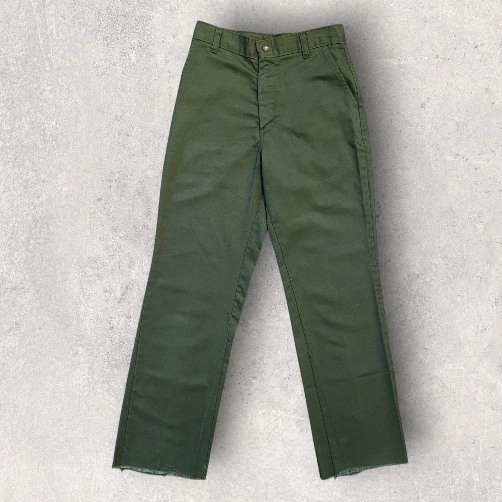 Vintage Vintage Boy Scout Uniform Olive Green Slim Fit Chino Pants Size 28" / US 6 / IT 42 - 1 Thumbnail