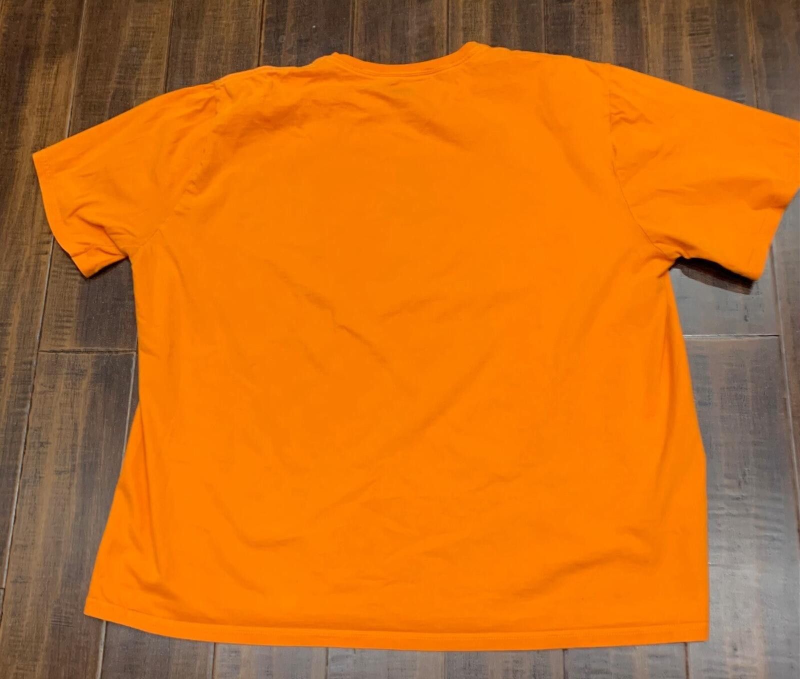 Russell Athletic Men's Russell brand 3XL Orange 100% Cotton T-Shirt Size US XXL / EU 58 / 5 - 7 Thumbnail