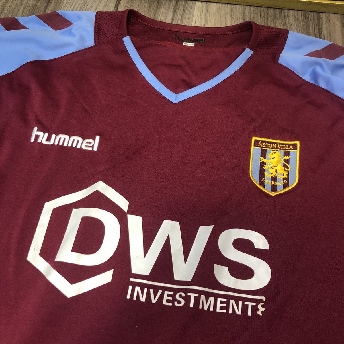 Hummel Aston Villa 04/05 Longsleeves home shirt #7 Hendrie Size US XXL / EU 58 / 5 - 3 Thumbnail