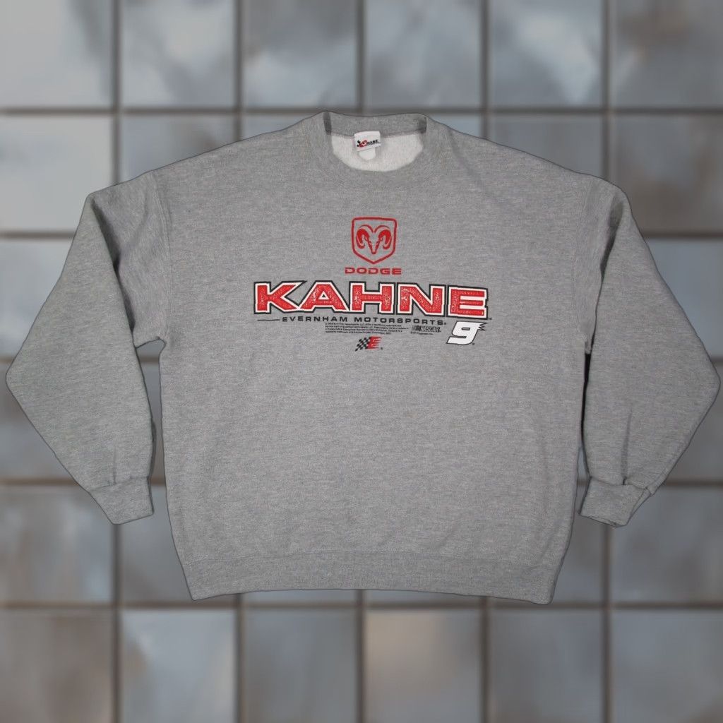 Chase Authentics VINTAGE Chase Authentics Sweatshirt Men XL Gray Dodge Kahne Racing 2004 Size US XL / EU 56 / 4 - 1 Thumbnail