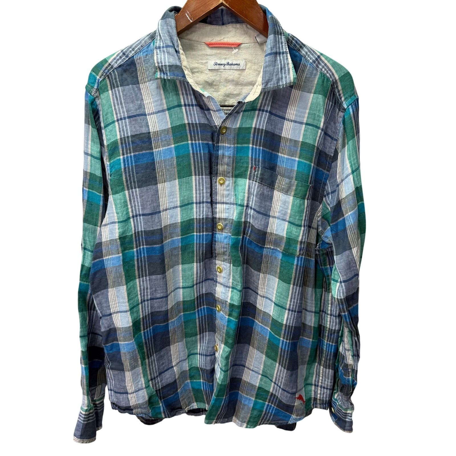 Tommy Bahama Tommy Bahama Men's Shirt sz Large 100% Linen # G672 Size US L / EU 52-54 / 3 - 2 Thumbnail