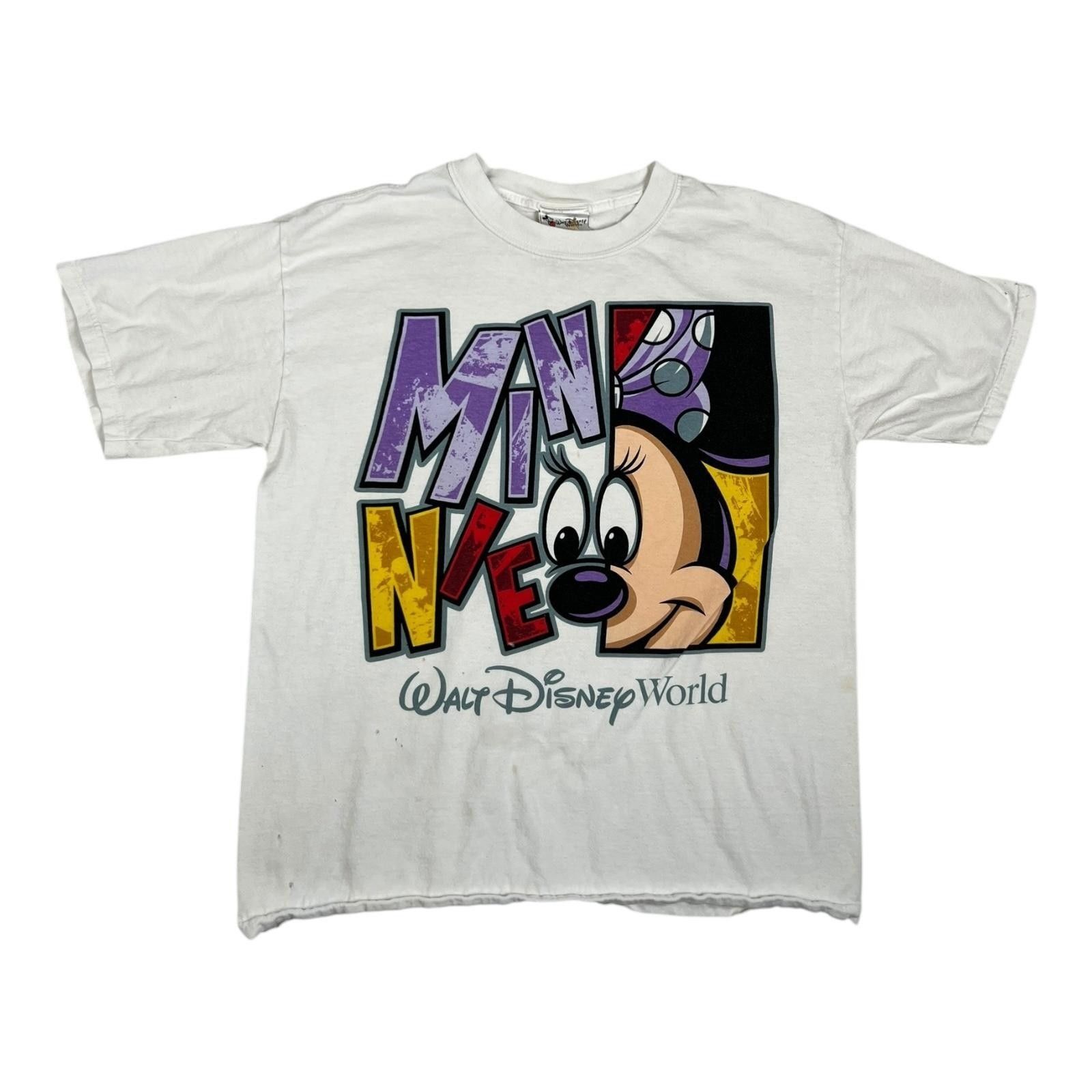 Disney Vintage Walt Disney World Minnie Mouse T-Shirt Size Large Wh Size US L / EU 52-54 / 3 - 1 Thumbnail