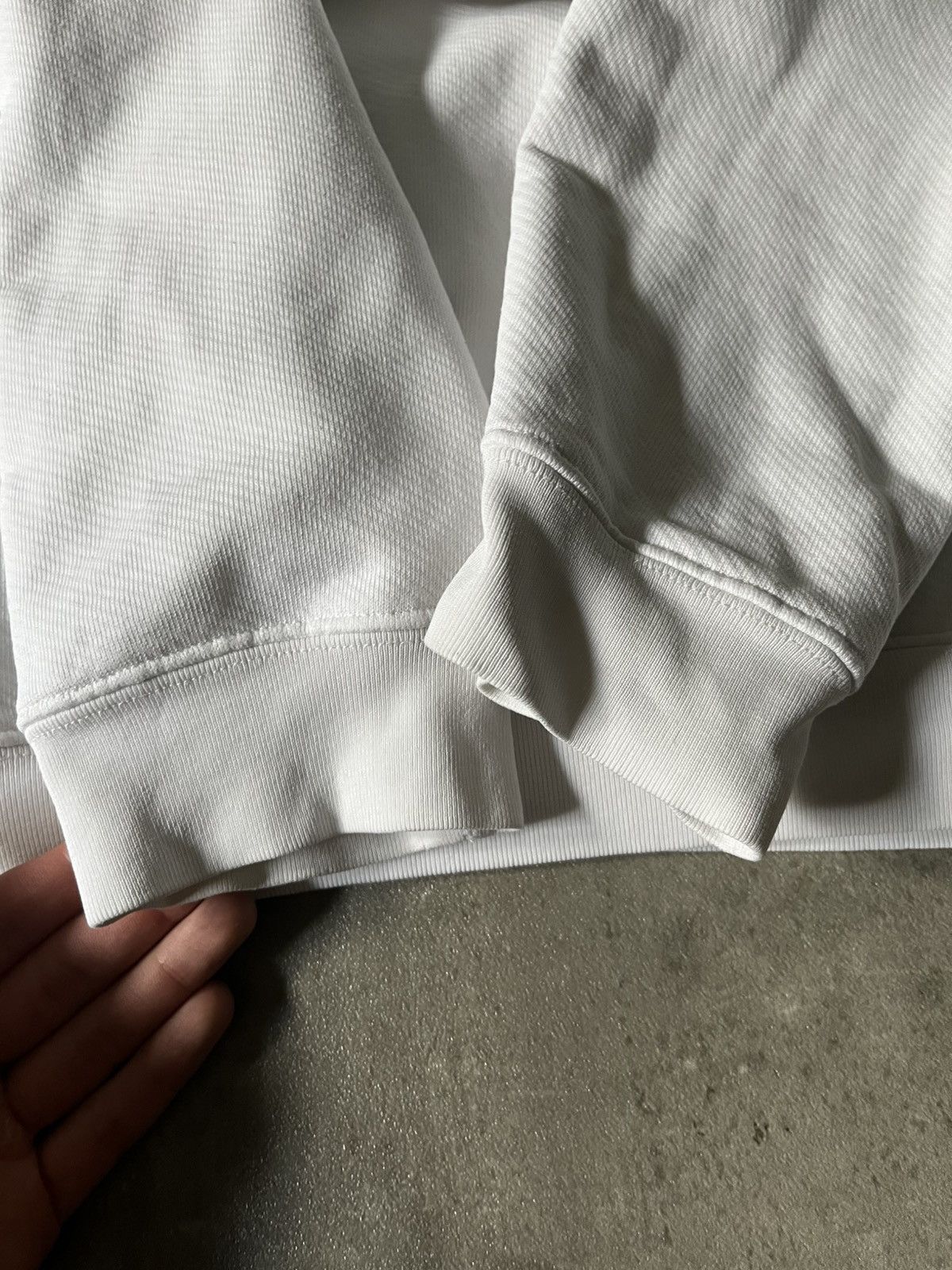 Maison Margiela Maison Margiela A/W 20 upside down oversized white hoodie Size US L / EU 52-54 / 3 - 12 Thumbnail