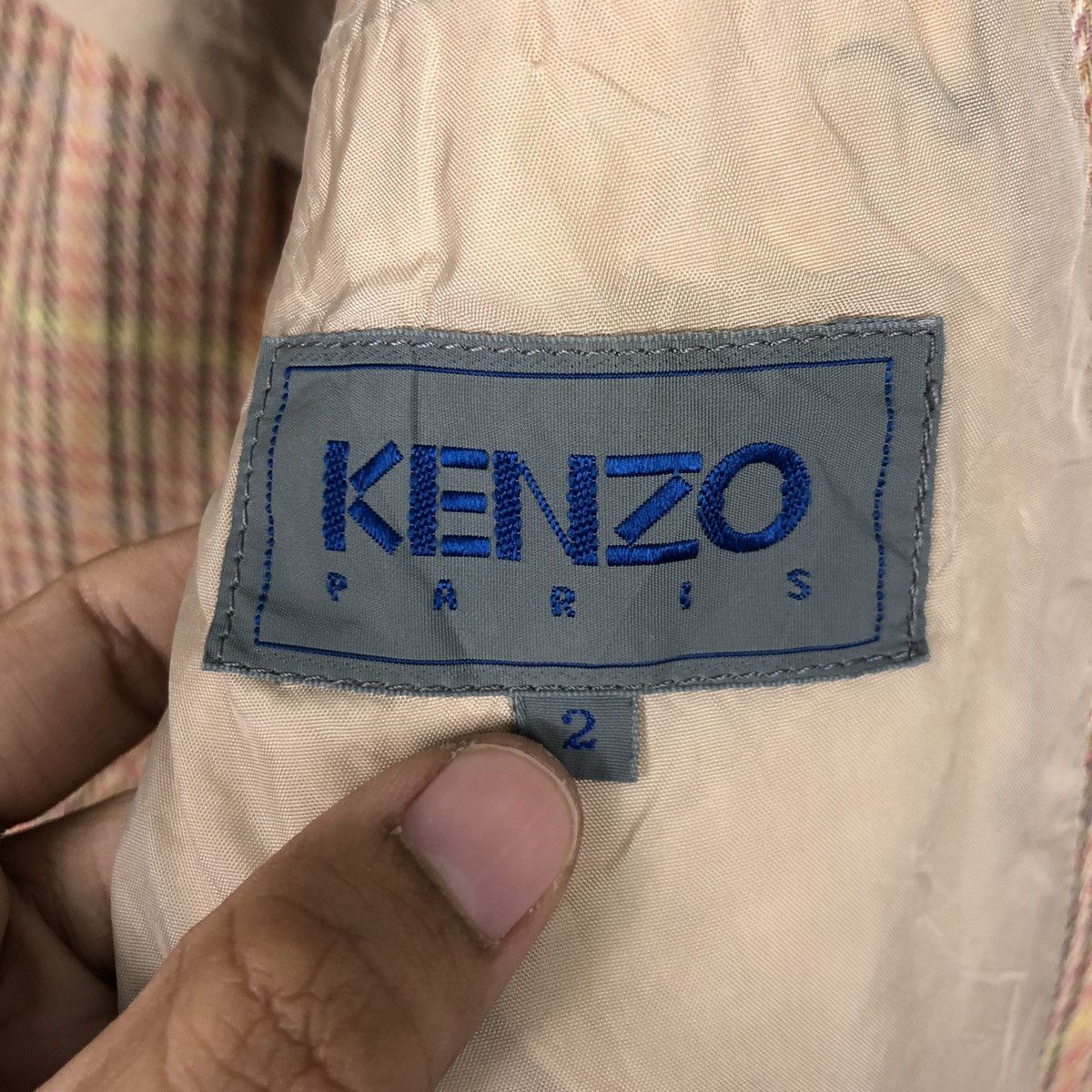 Kenzo × Other × Vintage Kenzo Checkered Coat Jacket Size US M / EU 48-50 / 2 - 14 Thumbnail