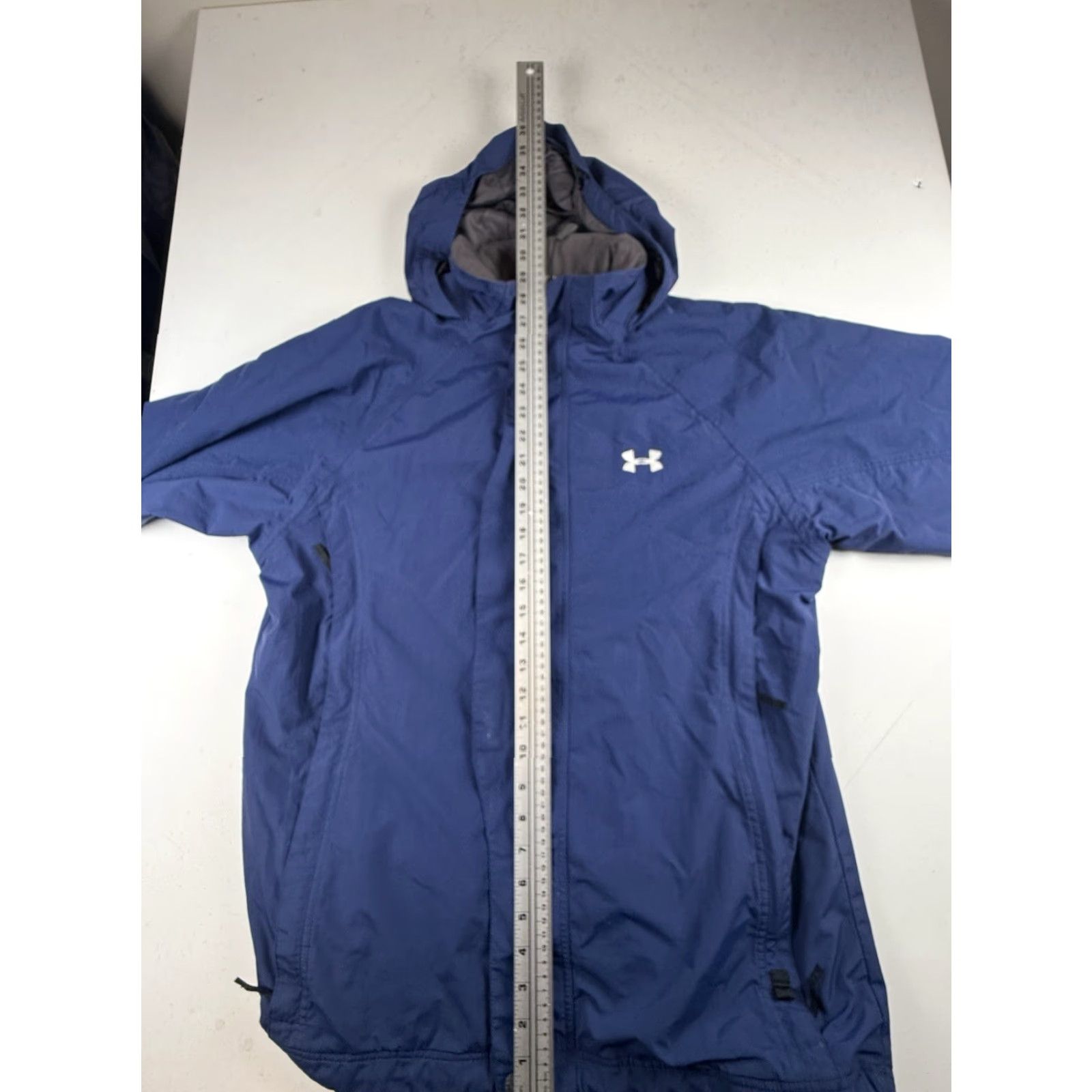 Under Armour Under Armour Mens Jacket Hooded Full Zip M Blue Regular Polyester Activewear Men's Medium Hooded Jacket Size US M / EU 48-50 / 2 - 5 Thumbnail