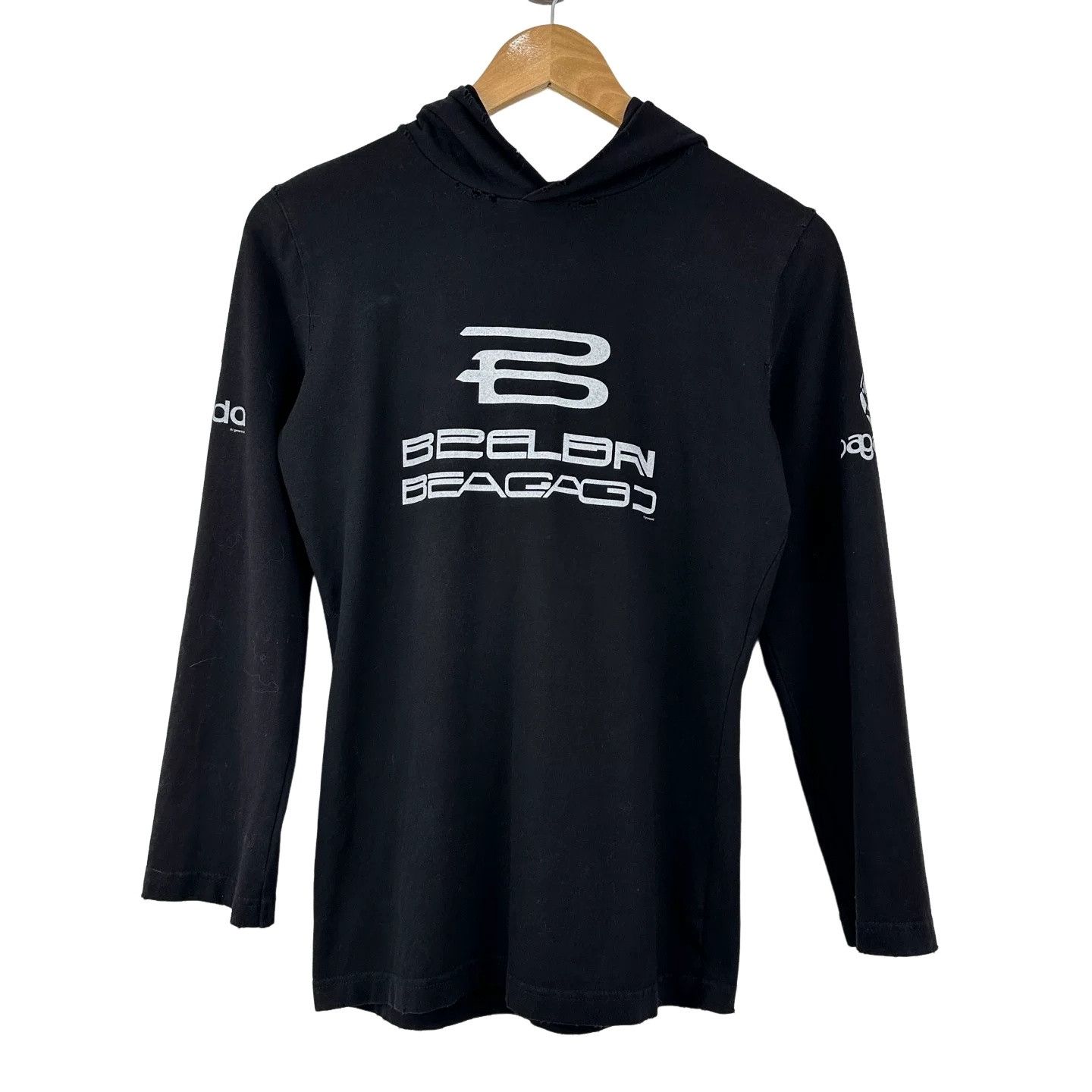 Balenciaga Balenciaga Beelbn Logo Graphic Hoodie Size M Size US M / EU 48-50 / 2 - 1 Thumbnail