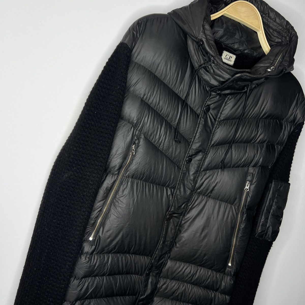 C.P. Company Vintage CP Company Zip Up Puffer Down Jacket Cardigan Size US XL / EU 56 / 4 - 3 Thumbnail