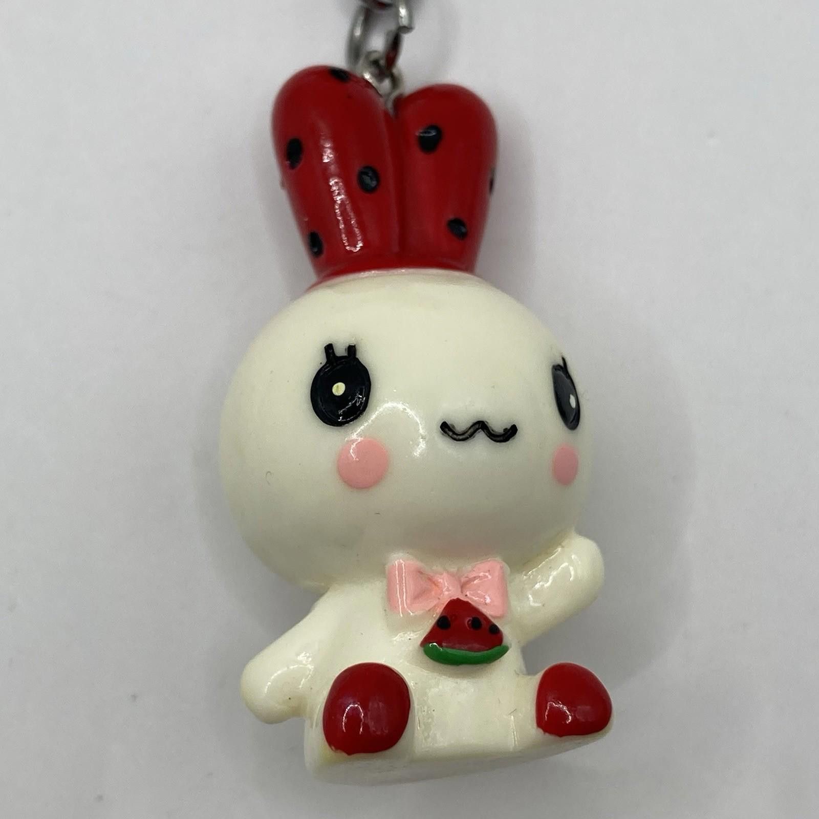 Designer New Cute White Bunny Key Chain Hand Painted Size ONE SIZE - 3 Thumbnail