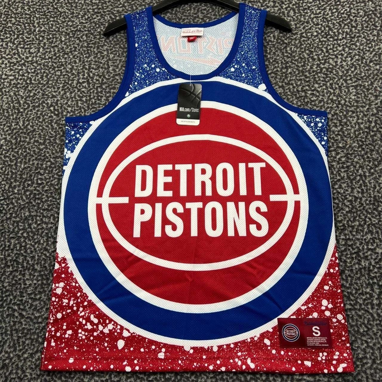 Mitchell & Ness Detroit Pistons Jersey Shirt Men NBA Sleeveless New S Size US S / EU 44-46 / 1 - 1 Thumbnail