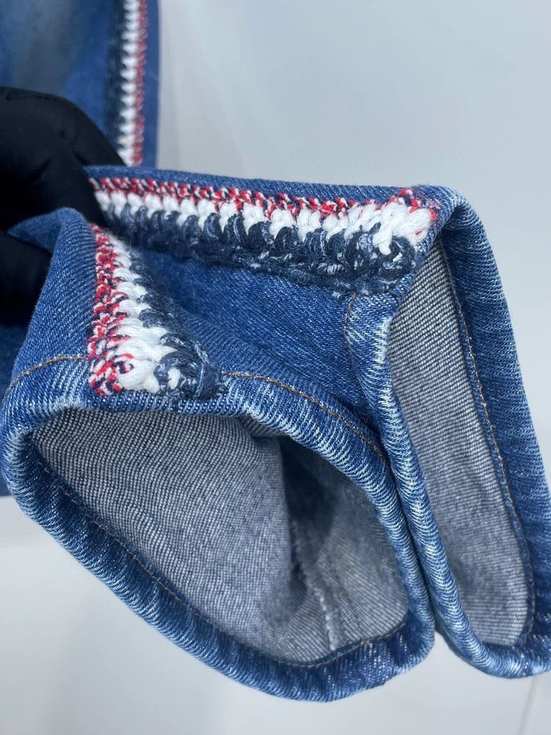 Chanel Chanel Blue Denim Side Braided Pants -2505 Size US 36 / EU 52 - 7 Thumbnail