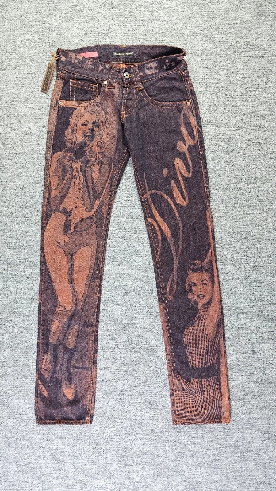 Guess Guess Jeans Marilyn Monroe Pants Venice Diva Graphic Blue 24 Size 24" / US 00 / IT 34 - 2 Thumbnail