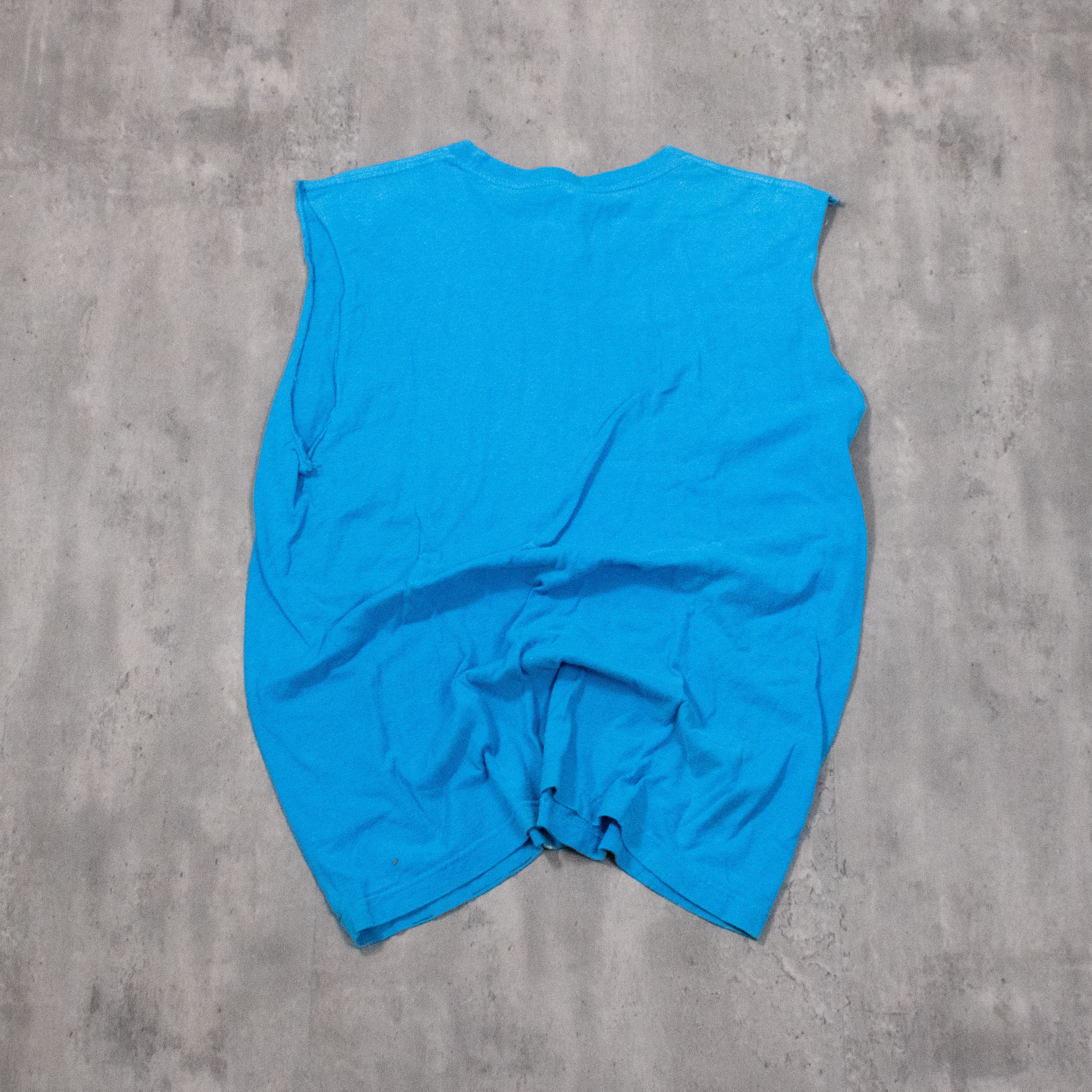 Band Tees Weezer blue album cut off bright blue tank top T-Shirt Size US S / EU 44-46 / 1 - 7 Thumbnail
