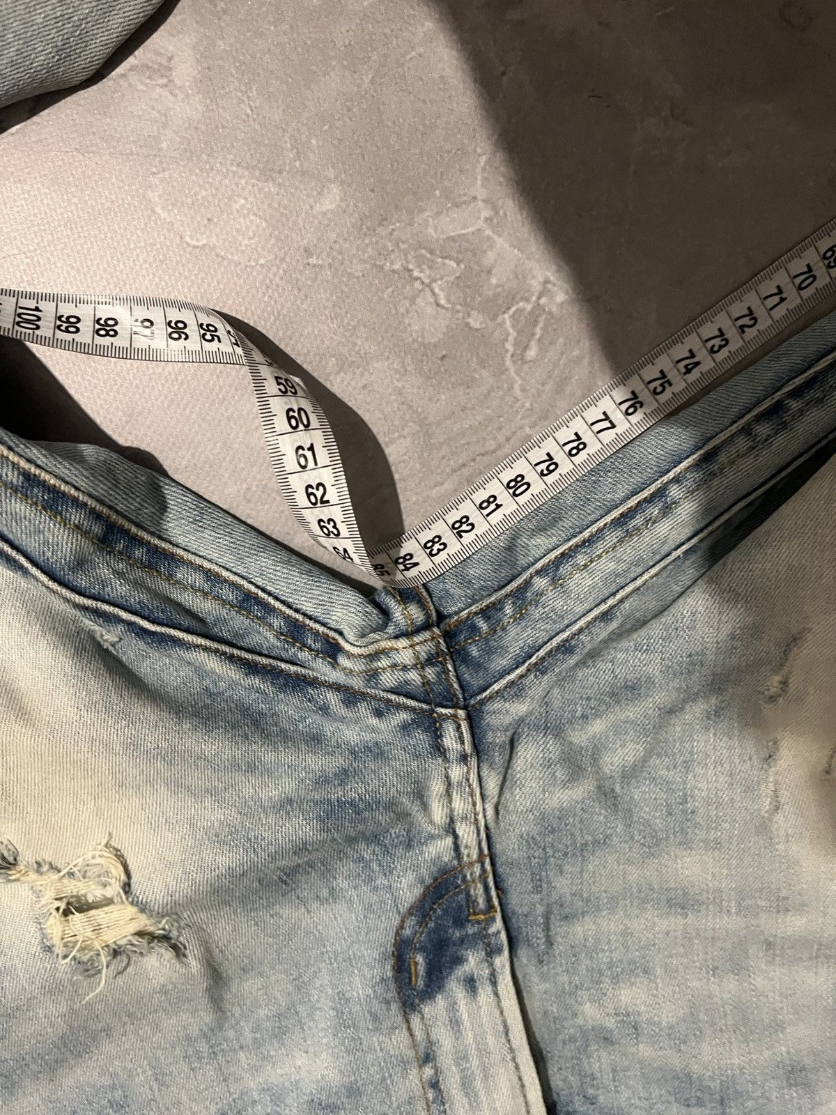 Vintage Vintage Skinny Light Blue Fresh / Balenciaga Style Y2K Size US 30 / EU 46 - 13 Thumbnail