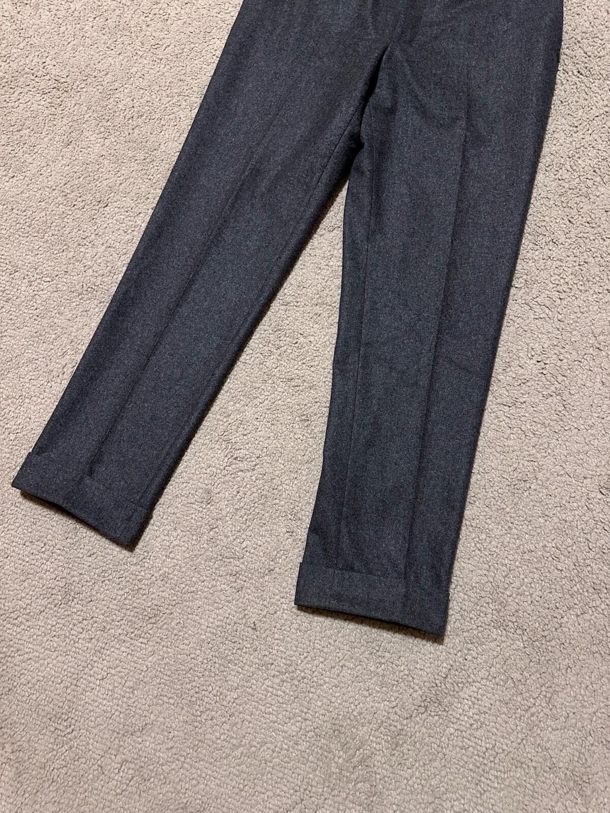 Suitsupply SUITSUPPLY BRESCIA TURN-UP SF Classic Pure Wool Dress Pants Size US 36 / EU 52 - 2 Thumbnail