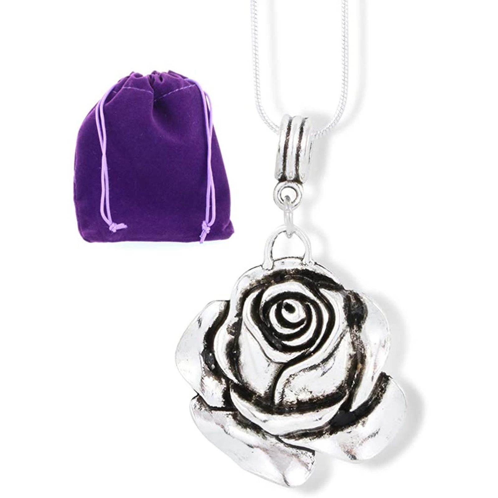 & Other Stories Rose Flower Large Charm Necklace Pendant Jewelry Size ONE SIZE - 1 Thumbnail