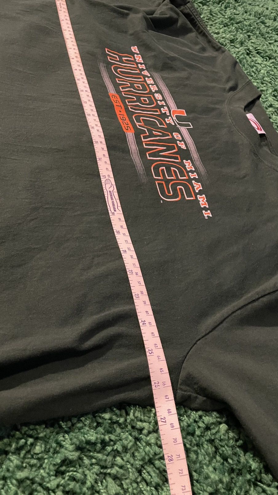 NCAA Miami Hurricanes Cadre Vintage 90s Tee XXL NCAA College Size US XXL / EU 58 / 5 - 5 Thumbnail