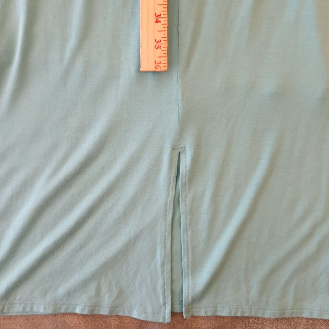 Athleta Athleta Maxi Dress M Blue Long Sleeveless Pullover Lined Slit Size M / US 6-8 / IT 42-44 - 5 Thumbnail
