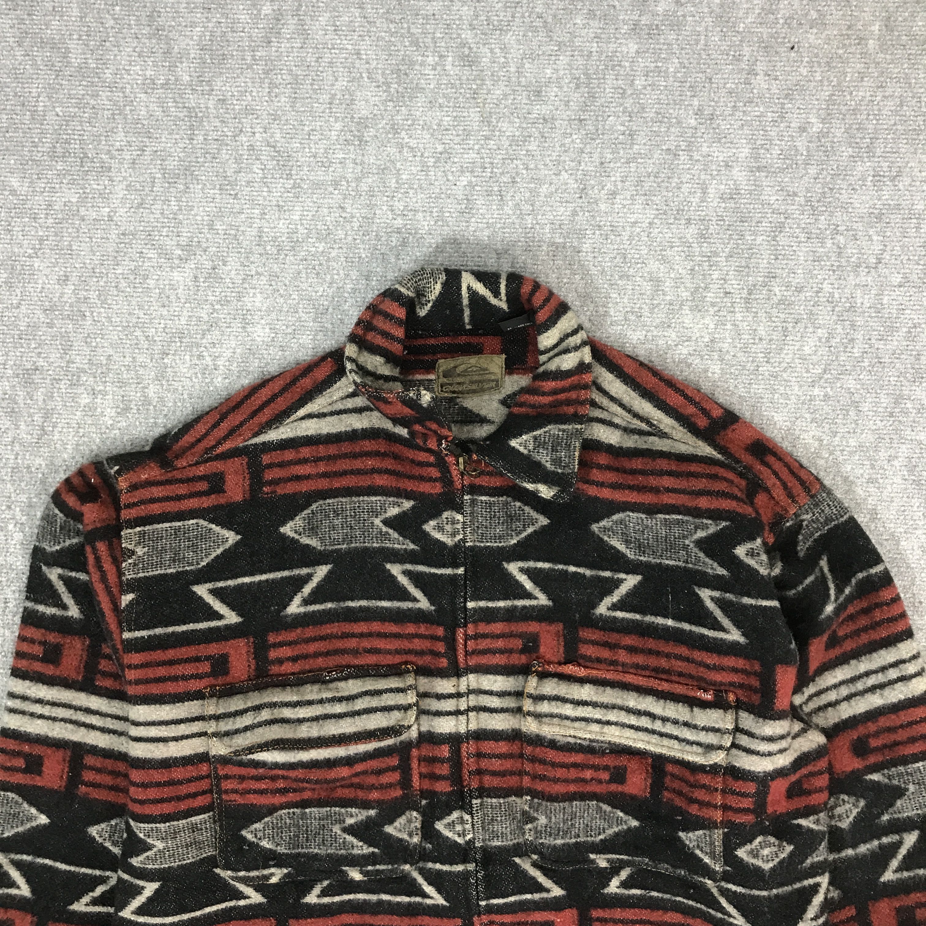Quicksilver VTG QUICKSILVER NAVAJO ZIP WOOL JACKET Size US M / EU 48-50 / 2 - 2 Thumbnail
