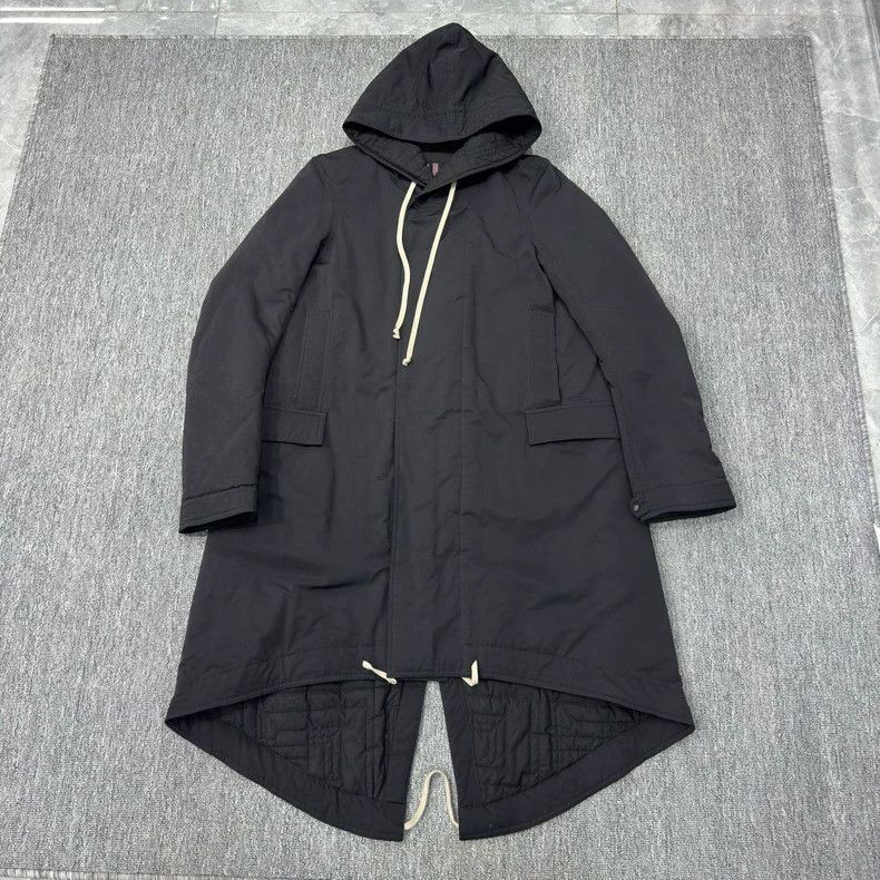 Rick Owens Rick Owens Hooded Long Coat in Black-2505 Size US S / EU 44-46 / 1 - 1 Thumbnail