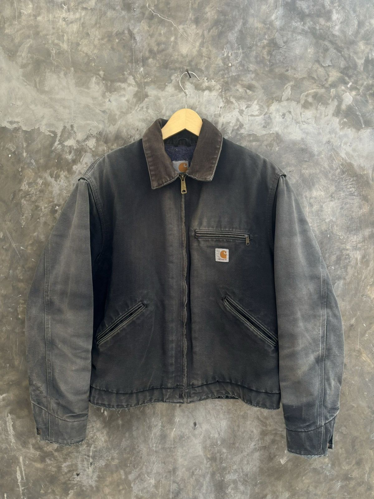 Carhartt VINTAGE BLACK FADED CARHARTT DETROIT JACKET Size US M / EU 48-50 / 2 - 2 Thumbnail