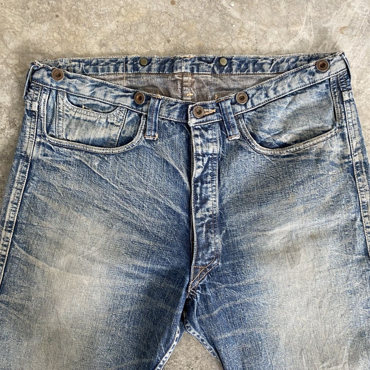 Heller's Cafe 1890’s Inspired Warehouse Duck Digger Denim Shorts Jorts Size US 34 / EU 50 - 11 Thumbnail