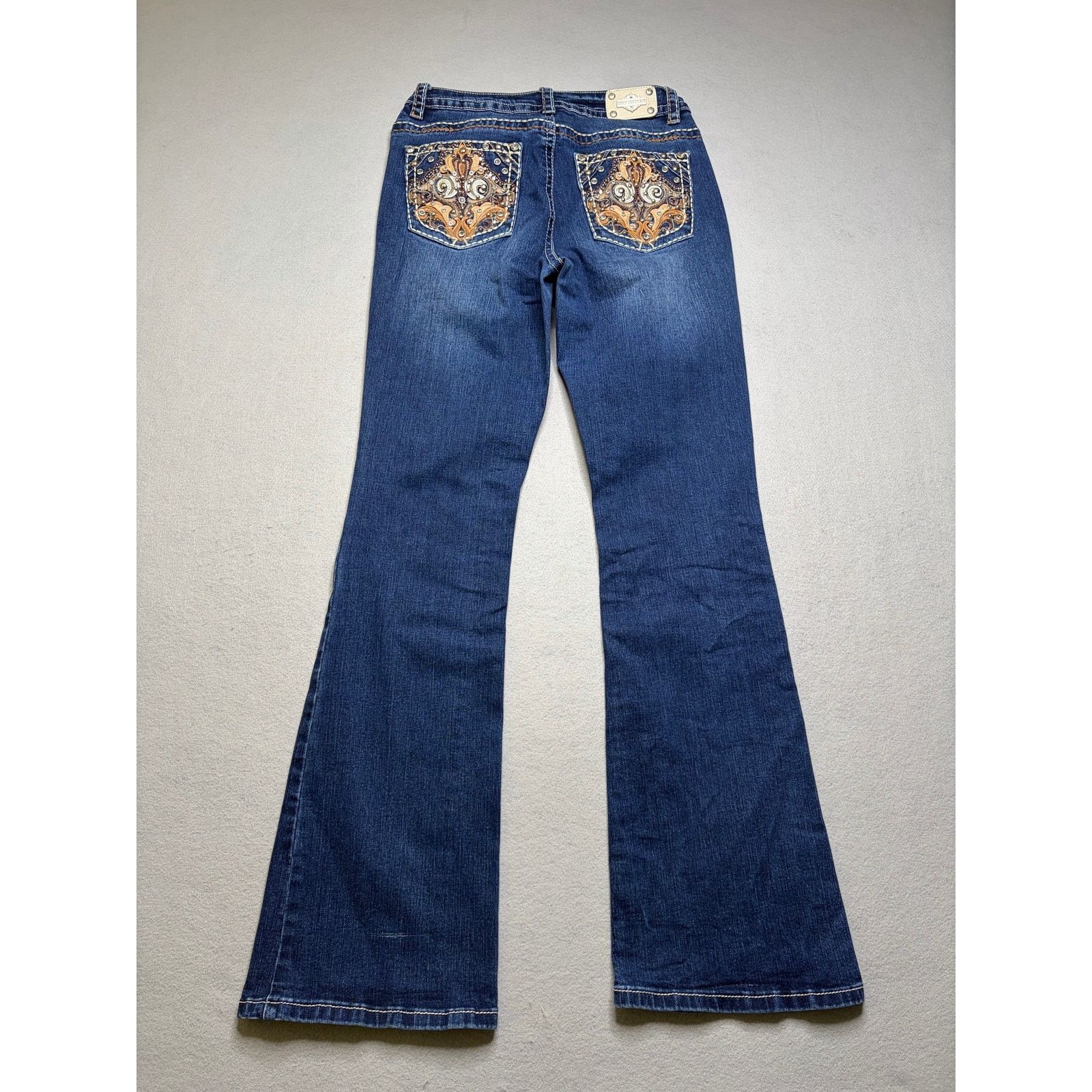 Other Sexy Couture Women’s Embellished Bootcut Jeans 28x32 Dark Size 28" / US 6 / IT 42 - 3 Thumbnail