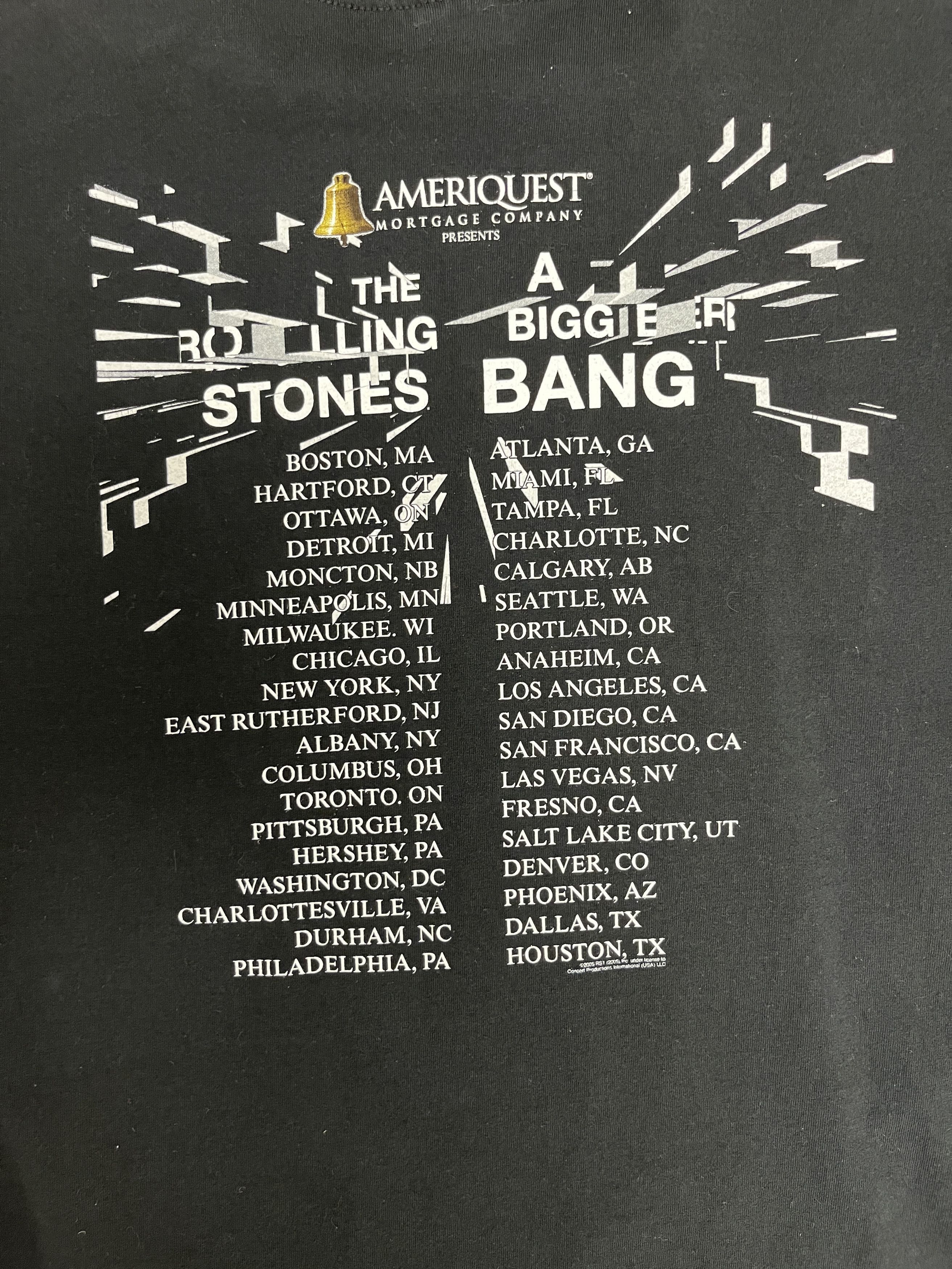 Vintage The Rolling Stones A Bigger Band Tour Vintage T-Shirt Tee Size US XL / EU 56 / 4 - 5 Thumbnail